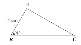 Cho tam giác ABC vuông tại A, có góc {ABC} = 60 độ (ảnh 1)