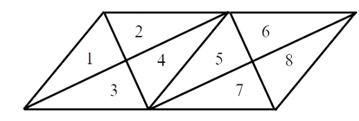 Hình vẽ dưới đây có:    	A. 3 hình bình hành.	B. 4 hình bình hành. (ảnh 2)