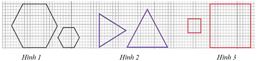 Trong các cặp hình đồng dạng sau, cặp hình nào Không là đồng dạng phối cảnh? (ảnh 1)