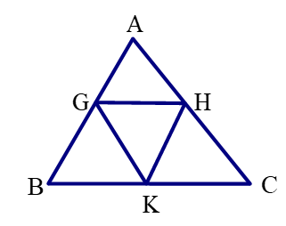 Nêu tên tất cả ba điểm thẳng hàng trong hình sau: (ảnh 1)
