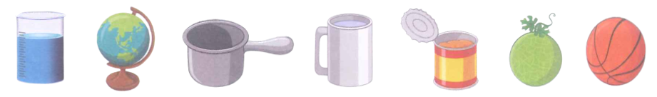 Điền dấu (V) vào ô trống dưới các vật có dạng khối cầu.  (ảnh 1)