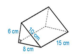 Người ta muốn sơn tất cả các mặt của hình lăng trụ đứng trong hình dưới đây (ảnh 1)