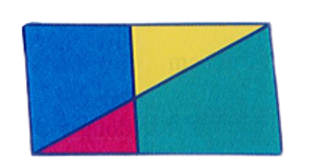 Điền vào chỗ trống:  Hình bên có:  ….. hình tam giác và…..hình tứ giác.	  (ảnh 1)