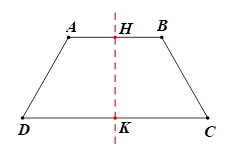 Cho các hình sau đây: (1) Đoạn thẳng AB; (2) Tam giác đều ABC; (3) Hình tròn tâm O; (4) Hình thang cân ABCD (có đáy lớn CD); (5) Hình thoi ABCD (ảnh 4)