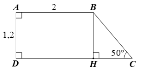 Cho h&igrave;nh thang ABCD vu&ocirc;ng tại A v&agrave; D (ảnh 1)