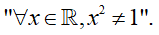 Phủ định mệnh đề&nbsp;tồn tại x thuộc R, x^2 = 1 l&agrave; (ảnh 2)