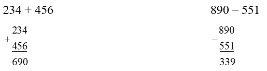 Đặt tính rồi tính.  234 + 456 (ảnh 1)