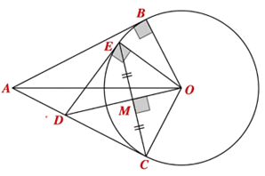 a) Đ&uacute;ng.  Ta c&oacute; \[E\] thuộc đường tr&ograve;n t&acirc;m \[\left( O \right)\] n&ecirc;n \[\widehat {DEC} = 90^\circ \]. (ảnh 1)
