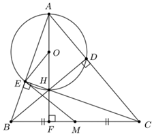Do đ&oacute;, \[ME\] l&agrave; tiếp tuyến của \[\left( O \right)\] hay (ảnh 2)