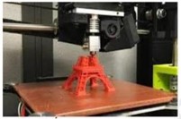 Trong công nghệ in 3D, vật liệu in được gia nhiệt để chuyển sang thể lỏng và đùn qua đầu phun để tạo hình từng lớp. Ngay sau khi ra khỏi đầu phun và tiếp xúc với không khí, (ảnh 1)