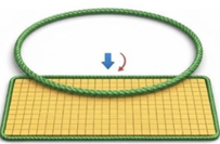 Một v&ograve;ng d&acirc;y kh&ocirc;ng gi&atilde;n c&oacute; độ d&agrave;i l&agrave; \[426\,\,cm\]. Người ta nắn v&ograve;ng d&acirc;y đ&oacute; th&agrave;nh h&igrave;nh chữ nhật để xếp kh&iacute;t c&aacute;c mảnh gh&eacute;p h&igrave;nh vu&ocirc;ng \[1{\rm{ }}cm\] v&agrave;o trong lồng. Hỏi khi đ&oacute; xếp được nhiều nhất bao nhi&ecirc;u mảnh gh&eacute;p h&igrave;nh vu&ocirc;ng? (ảnh 1)