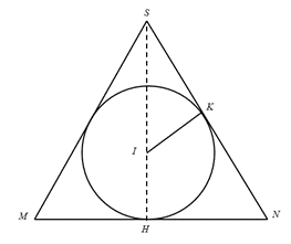 Thể t&iacute;ch khối ch&oacute;p cần t&igrave;m l&agrave; \({V_{S.ABCD}} = \frac{1}{3}.SH.{S_{ABCD}} = \frac{1}{3}.3.12 = 12\,\left( {{\rm{c}}{{\rm{m}}^3}} \right)\). (ảnh 3)