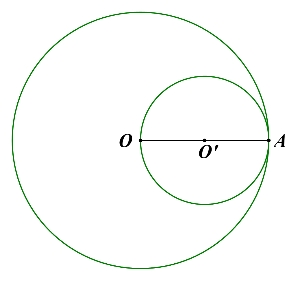 Đ&aacute;p &aacute;n đ&uacute;ng l&agrave;: D   Ta c&oacute; đường thẳng \[d\] l&agrave; tiếp tuyến của đường tr&ograve;n \[\left( O \right)\] tại \[A\] n&ecirc;n \[d \bot OA\] tại \[A,\] với \[A\] l&agrave; tiếp điểm. (ảnh 1)
