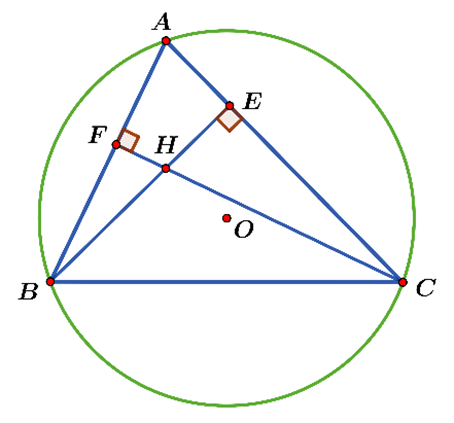 Cho tam gi&aacute;c \[ABC\] c&oacute; ba g&oacute;c nhọn (\ (ảnh 1)