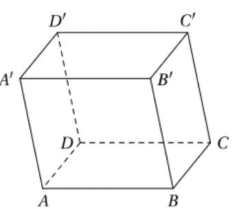 Trong không gian, cho hình hộp \[ABCD.A'B'C'D'\]. Chọn mệnh đề sai. (ảnh 1)