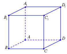 Cho h&igrave;nh lập phương \(ABCD.{A_1}{B_1}{C_1}{D_1}\) như hình vẽ.   Khẳng định n&agrave;o sau đ&acirc;y đ&uacute;ng? (ảnh 1)