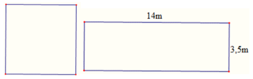 T&iacute;nh cạnh của  một h&igrave;nh vu&ocirc;ng, biết diện t&iacute;ch của n&oacute; bằng diện t&iacute;ch của h&igrave;nh chữ nhật c&oacute; chiều rộng \[3,5\]m v&agrave; chiều d&agrave;i \[14\]m.  (ảnh 1)