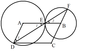 Chứng tỏ \((O)\) và \((O')\)tiếp xúc ngoài tại \(A\). (ảnh 1)