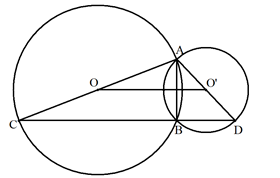 Vậy \(Cx\) l&agrave; tiếp tuyến chug hy đường tr&ograve;n \((O)\) v&agrave; đường tr&ograve;n \((O';\,O'C)\) tiếp x&uacute;c nhau tại \(C.\)  b) \(O'\) nằm tr&ecirc;n ph&acirc;n gi&aacute;c của g&oacute;c \(CIA\) n&ecirc;n \(O'\) c&aacute;ch \(IA\) một (ảnh 1)