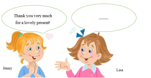 Jenny and Lisa are talking about a birthday present. What will Lisa say? (ảnh 1)