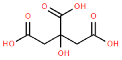 Nước ép chanh chứa khoảng 5% citric acid và có độ pH khoảng 2 – 3. Công thức của citric acid được cho như sau: Phát biểu nào sau đây là sai? (ảnh 1)