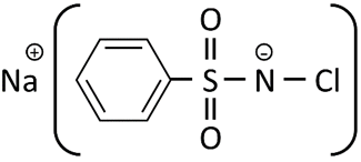Chloramine B (B là benzene) là hợp chất có tính sát trùng cao, hạn sử dụng lâu dài, đang được sử dụng phổ biến để tẩy trùng, sát khuẩn bề mặt, khử trùng nước sinh hoạt,… (ảnh 1)