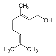 Geraniol có mùi thơm của hoa hồng và thường được sử dụng trong sản xuất nước hoa. Công thức của geraniol như dưới đây:     Cho các phát biểu về geraniol:  (1) Công thức phân tử có dạng: CnH2n-3OH. (ảnh 1)