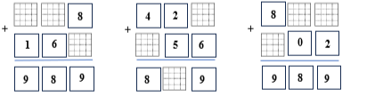Điền Số? thích hợp    ... ... 8+ 16 .... = 989 (ảnh 1)
