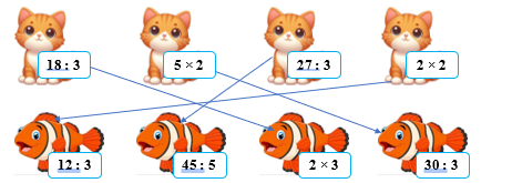 Nối: biểu thức 18:3 (ảnh 2)