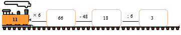 Điền số thích hợp vào ô trống   11x6 .... -48 ..... (ảnh 2)