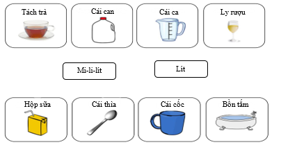Nối c&aacute;c đồ vật với đơn vị đo th&iacute;ch hợp: (ảnh 1)