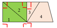 Khoanh vào chữ cái trước ý trả lời đúng. a) Hình bên có mấy góc vuông? A. 3                           B. 4 C. 5                            D. 6  (ảnh 2)