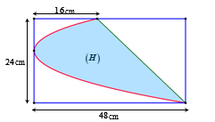 Vậy diện tích hình phẳng \(\left( H (ảnh 1)