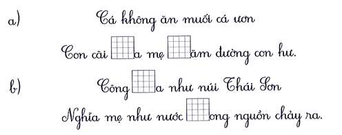 Điền ch/ tr vào chỗ trống (1 điểm) (ảnh 1)