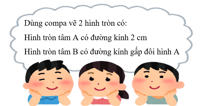 Vẽ hình theo yêu cầu sau. (ảnh 1)