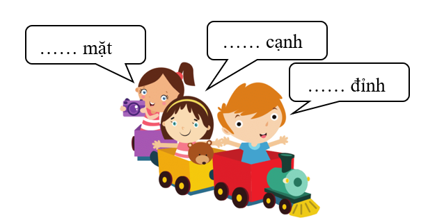 Điền số thích hợp vào chỗ chấm.  Người ta lấy 2 hình lập phương nhỏ ghép lại để được một hình hộp chữ nhật (ảnh 1)