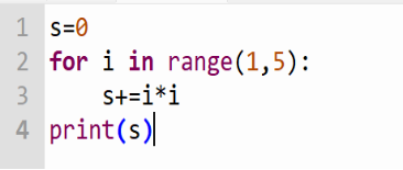 Chọn một trong hai ngôn ngữ Python hoặc C++ để xem xét đoạn chương trình sau: Phương án nào dưới đây nêu đúng giá trị của s sau khi thực hiện đoạn chương trình trên? (ảnh 1)