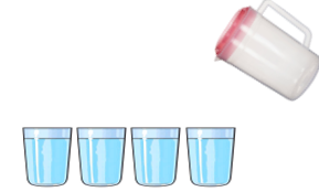 Lượng nước có trong can là: (ảnh 1)