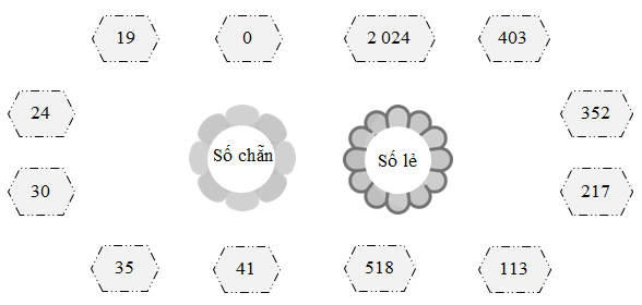 Nối.  Số chẵn  Số lẻ (ảnh 1)