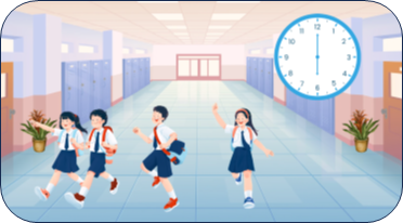 An và Bình đi học lúc mấy giờ? (ảnh 1)