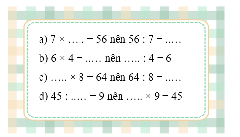 Điền số thích hợp vào chỗ chấm. (ảnh 1)