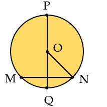 Đoạn thẳng nào là đường kính hình tròn tâm O? (ảnh 1)