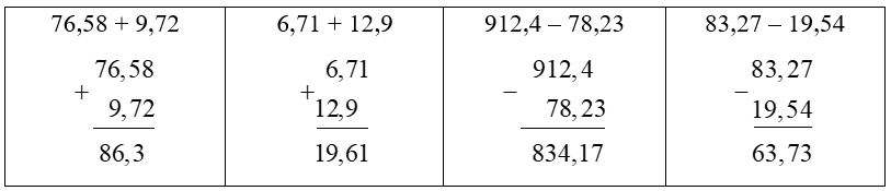 Đặt tính rồi tính (ảnh 1)