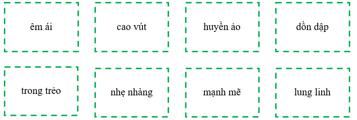 Tô màu vào những từ ngữ diễn tả tiếng nhạc của Bản xô-nát Ánh trăng: (ảnh 1)