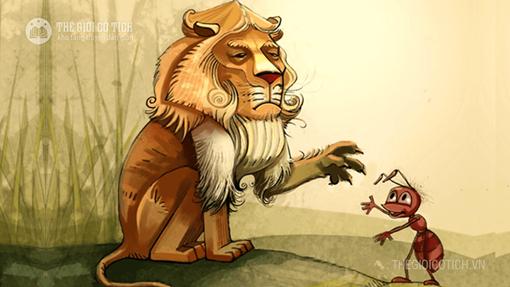 Sư tử v&agrave; kiến c&agrave;ng [truyện ngụ ng&ocirc;n về t&igrave;nh bạn] - Thế giới cổ t&iacute;ch