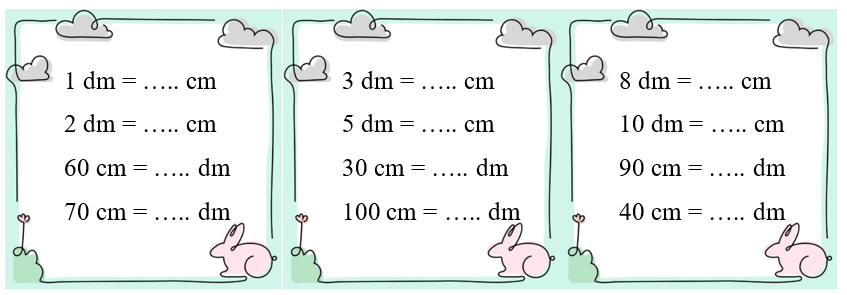  Phiếu bài tập hàng ngày Toán lớp 2 Đề-xi-mét có đáp án (ảnh 1)
