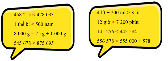 Điền dấu <; >; = vào chỗ chấm thích hợp: (ảnh 2)