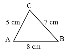 Chu vi hình tam giác ABC là: 	A. 20 cm	 (ảnh 1)