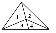 Hình bên có bao nhiêu hình tam giác? 	A. 4 hình tam giác 	 (ảnh 2)