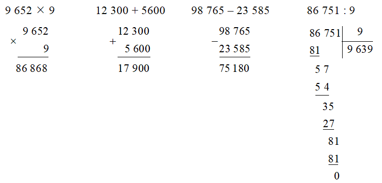 Đặt tính rồi tính: 9 652  9  (ảnh 1)